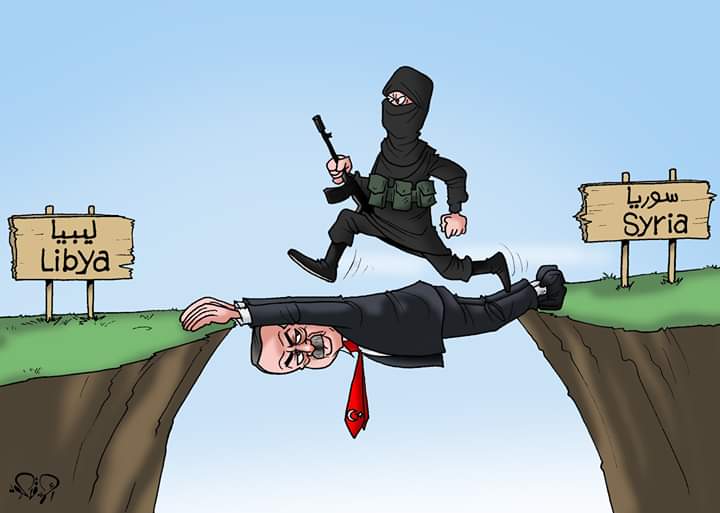 أردوغان جسر الإرهاب إلى ليبيا