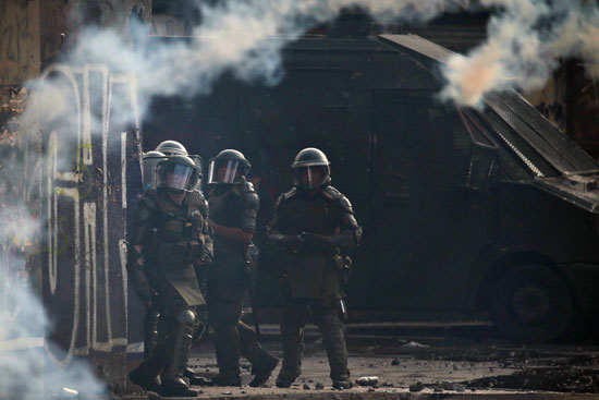 قوات الأمن فى تشيلى