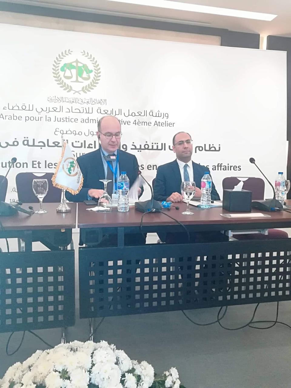  اليوم الثاني لورشة عمل الاتحاد العربي للقضاء الإداري (5)