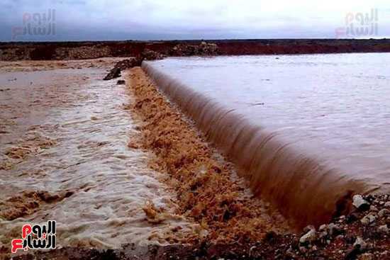 أمطار-الخير-تروي-الزراعات-بالوديان-وتملأ-خزانات-السدود-والآبار-بصحراء-مطروح-(1)