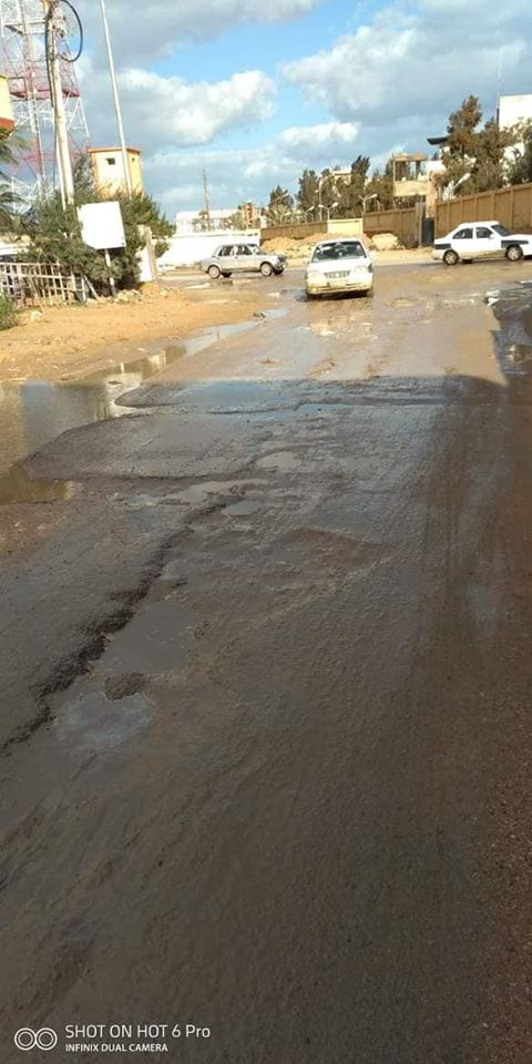 غرق شوارع محافظة شمال سيناء بمياه الأمطار (2)