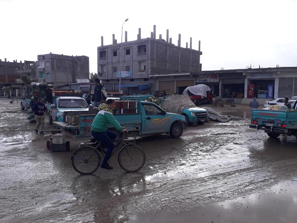 غرق شوارع محافظة شمال سيناء بمياه الأمطار (6)