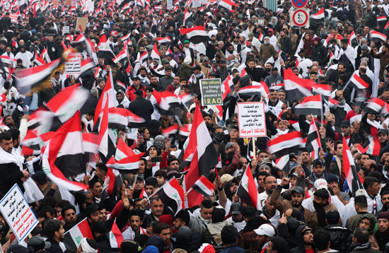 جانب من الاحتجاجات فى العراق