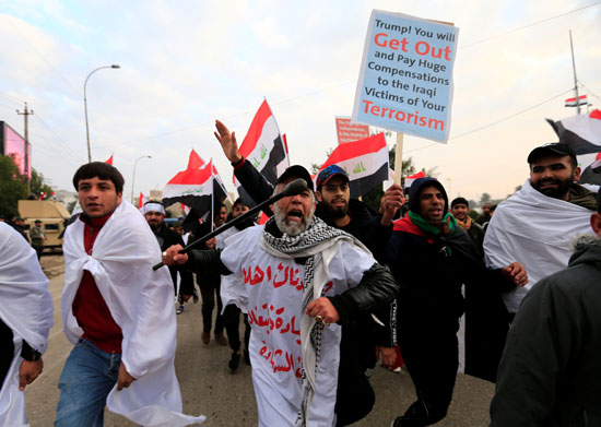 مظاهرات تطالب بطرد القوات الأمريكية من العراق