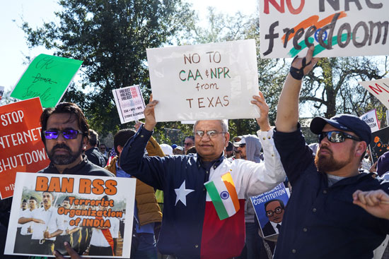 مظاهرات هندية بأمريكا