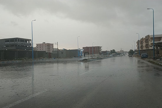 سقوط أمطار خفيفة ومتوسطة على مطروح  (3)