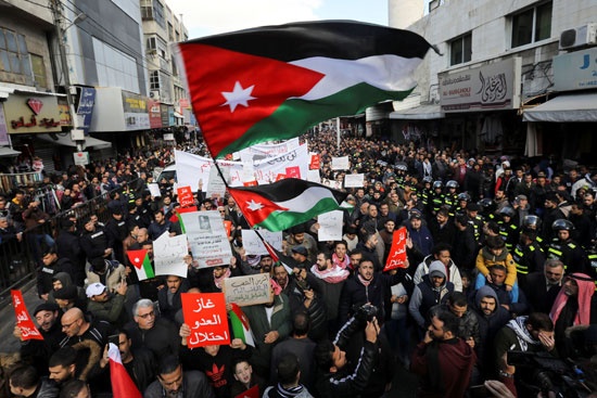 مظاهرات فى الأردن