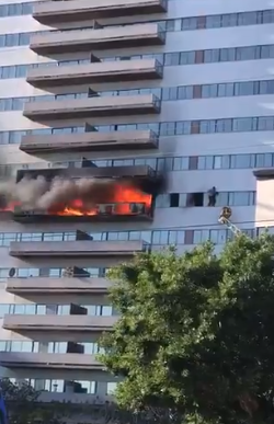 حريق المبنى