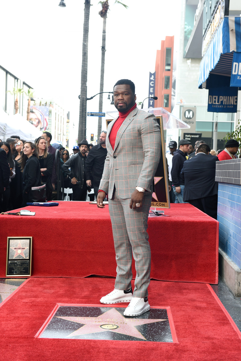 50 Cent يحتفل بتدشين نجمته بممشى المشاهير فى هوليوود
