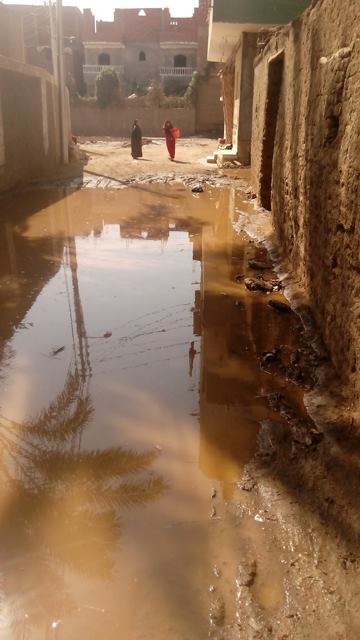 مياه الصرف الصحي بشوارع سندبيس