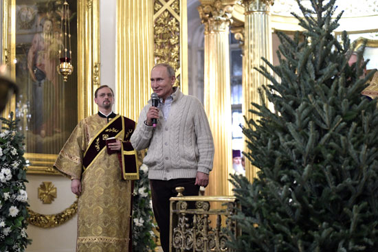 الرئيس بوتين يلقى كلمة بمناسبة أعياد الميلاد