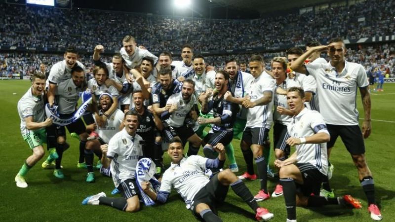 ريال مدريد يحتفل بآخر لقب في الليجا