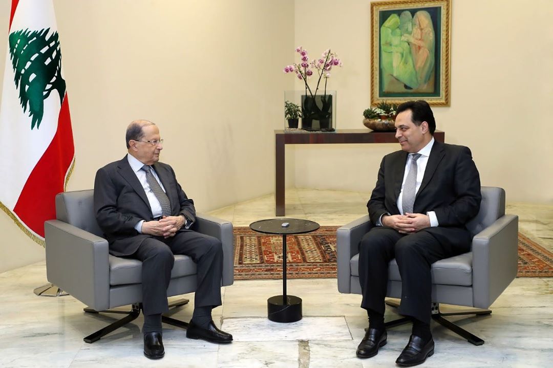 لقاء دياب والرئيس اللبنانى يشال عون
