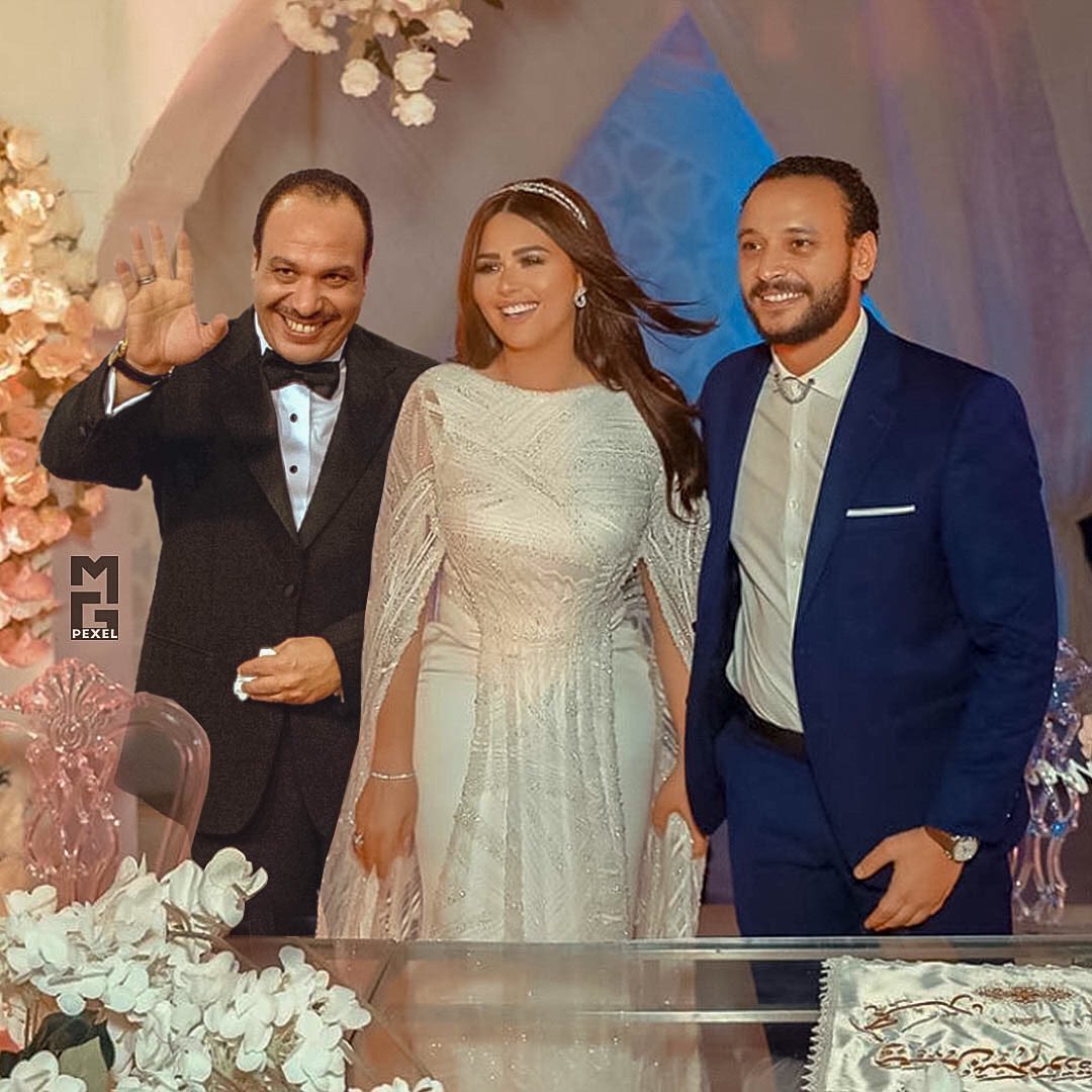 النجم الراحل في حفل زفاف نجله أحمد خالد صالح