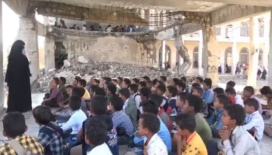 التعليم تحت القصف فى اليمن