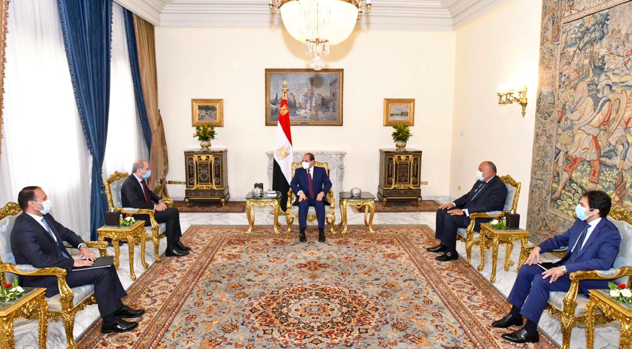 الرئيس السيسي يستقبل وزير خارجة الأردن