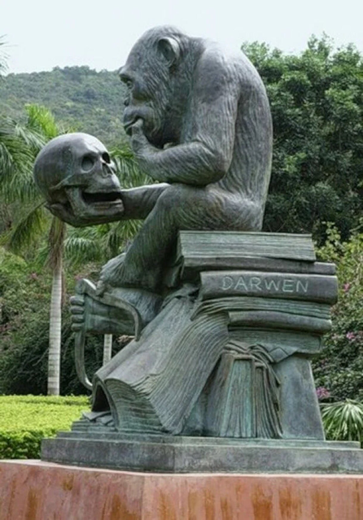 Почему люди создают необычные памятники. Памятник обезьяне - Хайнань. Необычные памятники. Необычные скульптуры. Забавные памятники.
