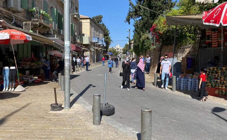شوارع القدس بعد انتهاء الاغلاق