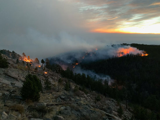 حرائق الغابات فى كولورادو
