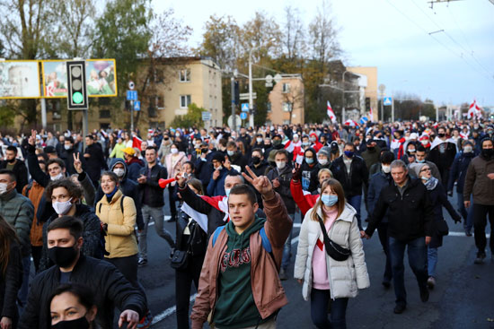 مظاهرات المعارضة فى بيلاروسيا (1)