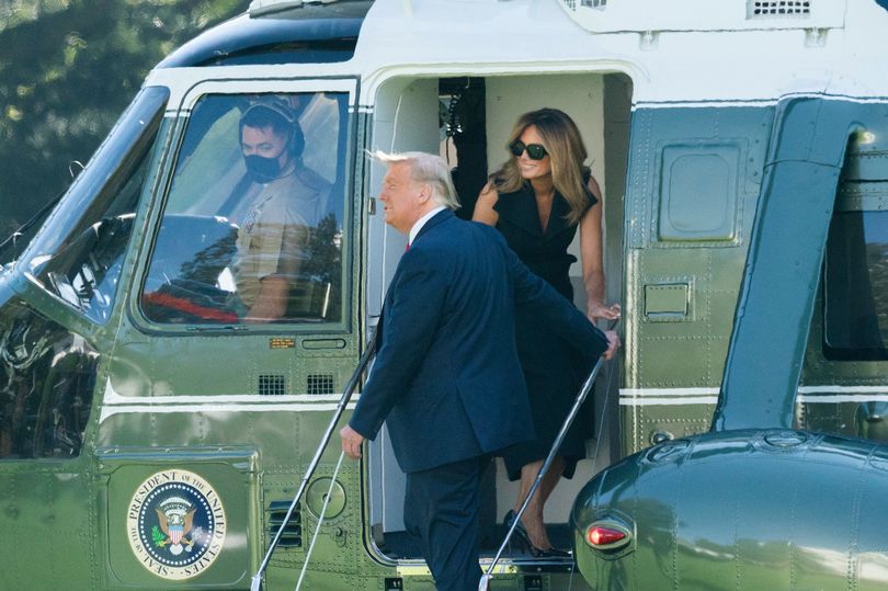 ميلانيا ترامب مع الرئيس الأمريكي بالبيت الأبيض