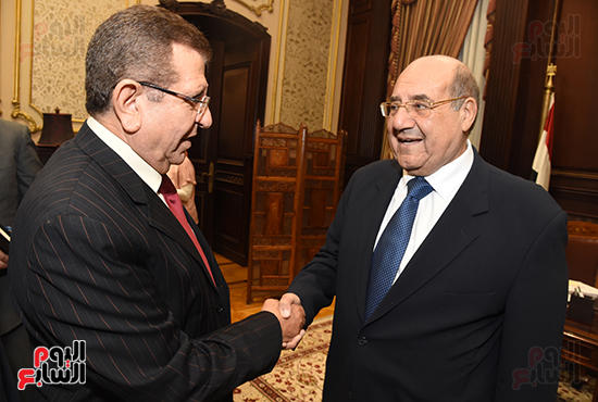 لقاء رئيس الشيوخ مع وفد جامعة الدول العربية (2)