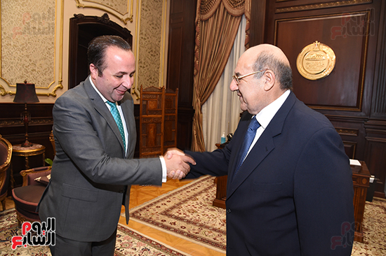 لقاء رئيس الشيوخ مع وفد جامعة الدول العربية (5)