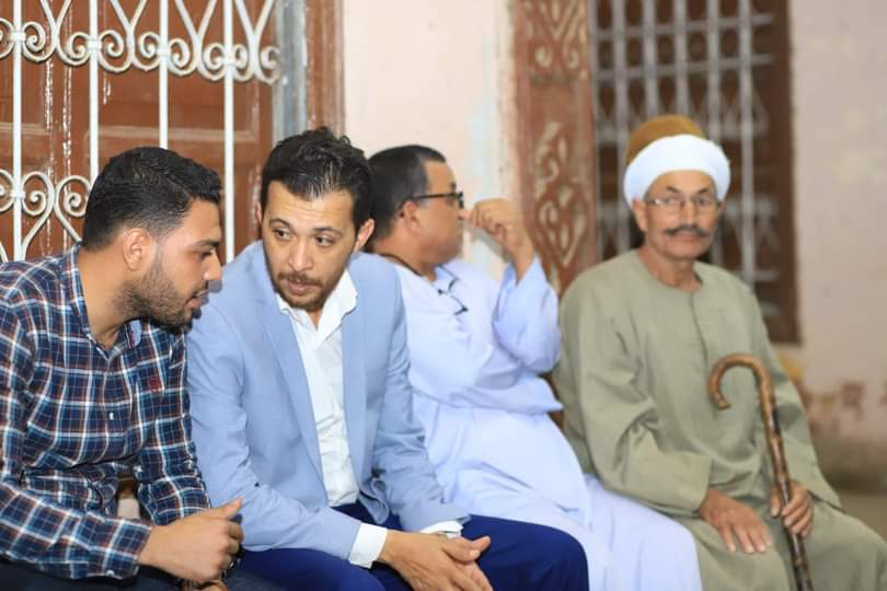 جولة انتخابية لـحسن ضوة مرشح تنسيقية شباب الأحزاب بمنيا القمح (4)