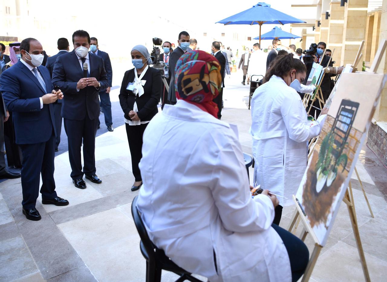 الرئيس السيسى يفتتح جامعة الملك سلمان بشرم الشيخ ومشروعات تنموية (11)