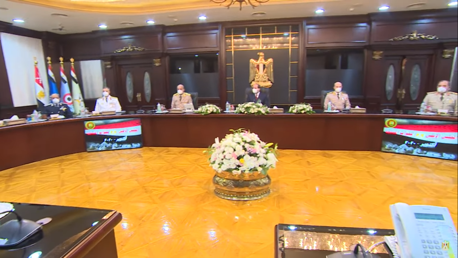 السيسى يترأس اجتماع المجلس الأعلى للقوات المسلحة لمناقشة مكافحة الإرهاب (3)