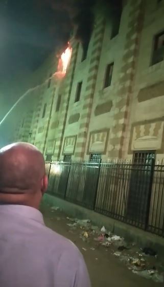 حريق في الجامع الأزهر