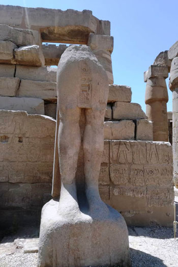 طريق الكباش وتماثيل للملك رمسيس وترميم 29 كبش (17)