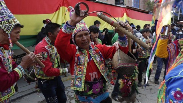 استقبال البوليفيين لموراليس