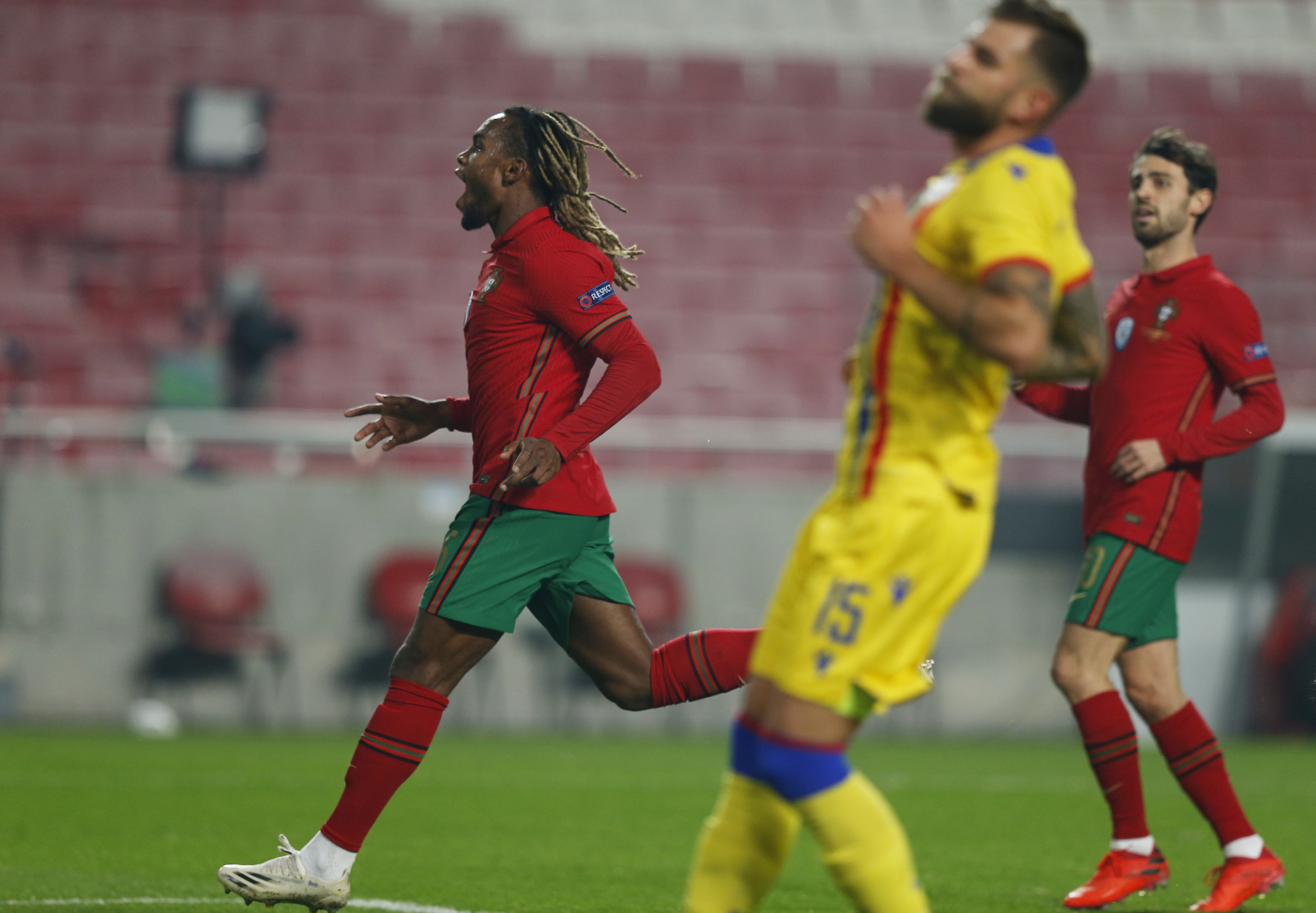 جانب من لقاء البرتغال وأندورا