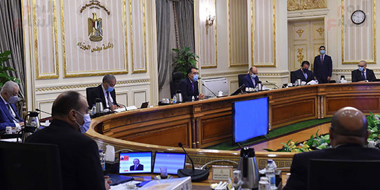 اجتماع مجلس الوزراء، عبر تقنية الفيديو كونفرانس  (9)