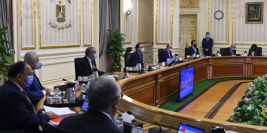 اجتماع مجلس الوزراء، عبر تقنية الفيديو كونفرانس  (3)