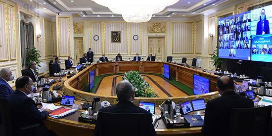 اجتماع مجلس الوزراء، عبر تقنية الفيديو كونفرانس  (4)