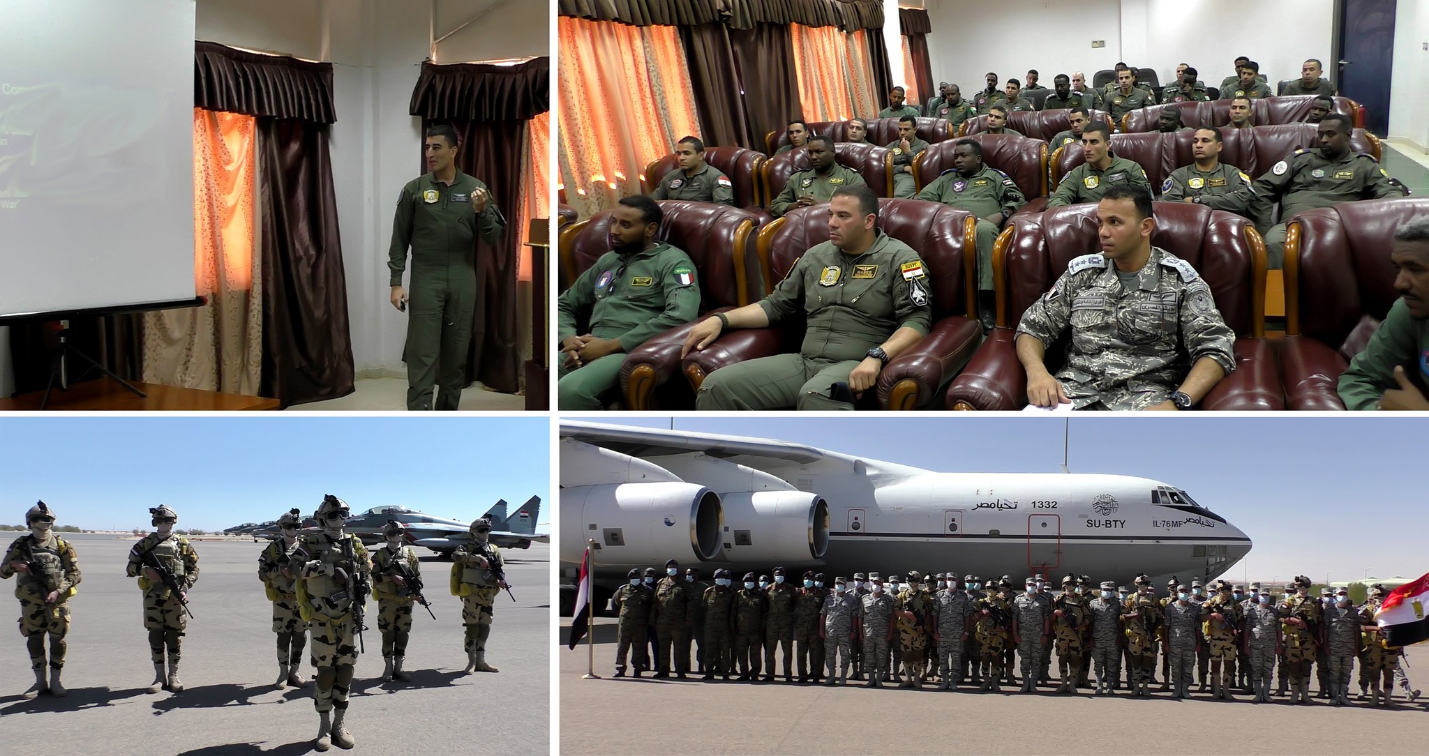 القوات المسلحة المصرية والسودانية تنفذان التدريب الجوى المشترك   نسور النيل - 1