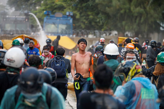 إصابة متظاهر في تايلاند