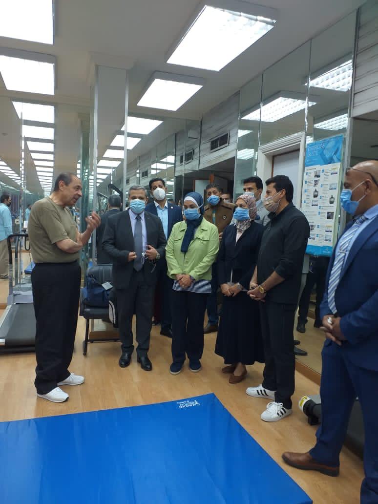 وزير الرياضة فى مركز الطب الرياضى 2 وزير الرياضة فى مركز الطب الرياضى 2
