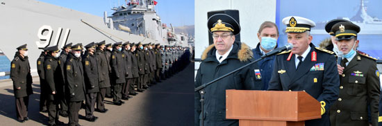 انطلاق فعاليات التدريب البحرى المصرى الروسى المشترك (جسر الصداقة – 3) (2)