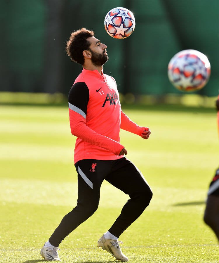 محمد صلاح في تدريبات ليفربول