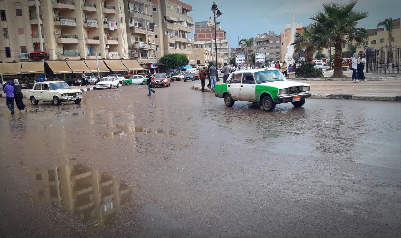 سقوط أمطار غزيرة على محافظة البحيرة (3)
