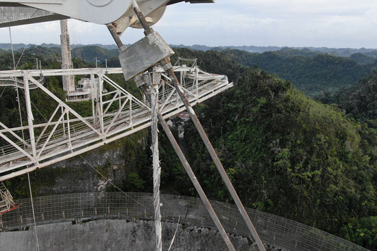 Cable Breakdown, the World's Largest Astronomical Observatory, in Puerto Rico (2)