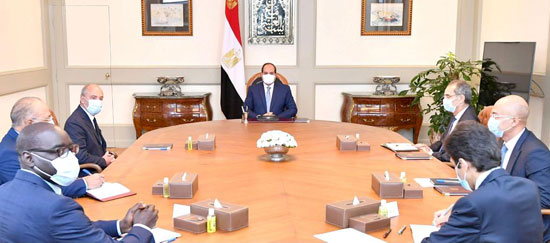 الرئيس عبد الفتاح السيسى خلال الاجتماع