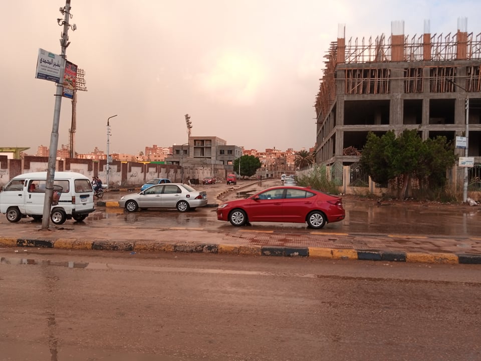 أمطار متوسطة بمدينة بنها