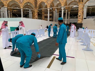 تجهيزات الامطار فى المسجد الحرام
