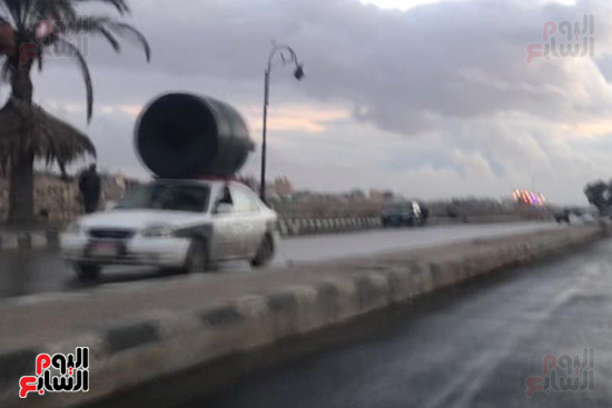 هطول-أمطار-على-سواحل-شمال-سيناء-(2)