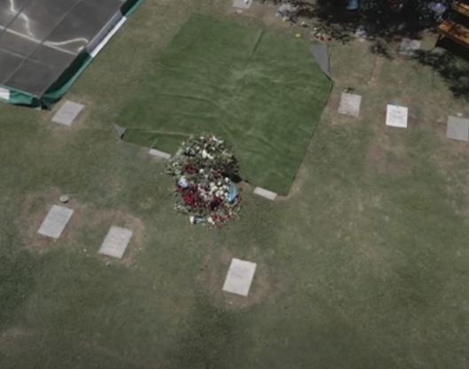 لقطات جوية لمقبرة مارادونا