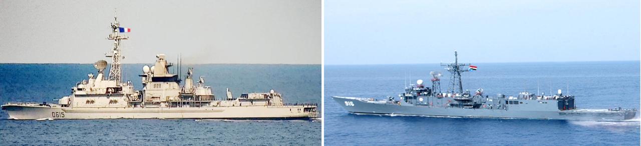البحرية المصرية والفرنسية تنفذان تدريبا عابرا بنطاق الأسطول الشمالى بالبحر المتوسط